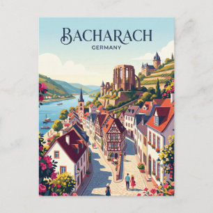 Bacharach Deutschland Postkarte
