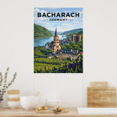 Bacharach Deutschland Vintage Reise Poster (Küche)