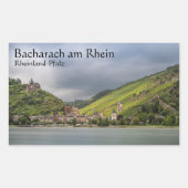 Bacharach Germany Rechteckiger Aufkleber (Vorderseite)