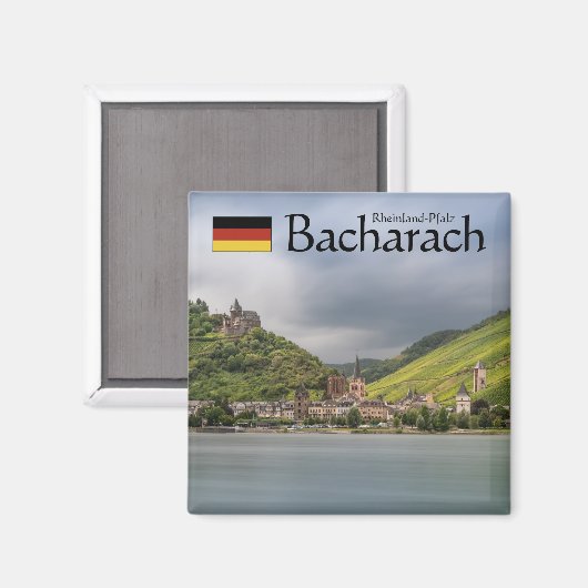 Bacharach Souvenir Magnet (Vorderseite/Rückseite)