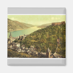 Bacharach und Ruinen von Stahleck, der Rhein, Magnet