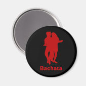 Bachata Bachata Dancers Silhouette Custom Magnet (Vorderseite/Rückseite)