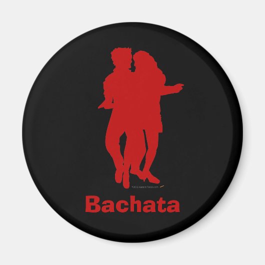 Bachata Bachata Dancers Silhouette Custom Magnet (Vorne)