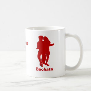 Bachata Bachata Tänzer-Silhouette-Gewohnheit Kaffeetasse