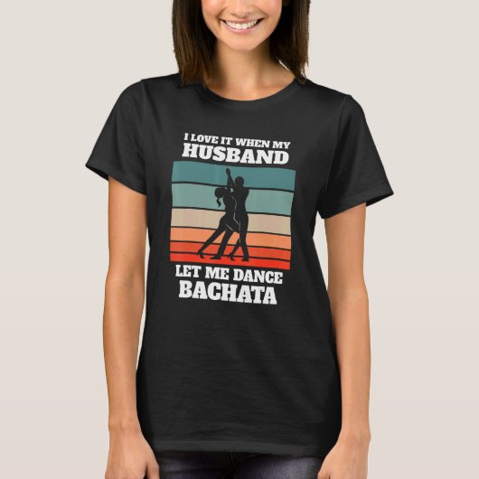 Bachata Dance Retro Bachata Dancing T-Shirt (Vorderseite)