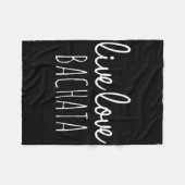 Bachata Dancing Fleecedecke (Vorderseite (Horizontal))