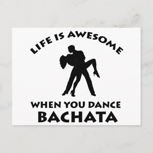 Bachata-Design Postkarte (Vorderseite)
