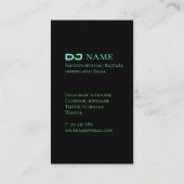 Bachata DJ Business Card Visitenkarte (Rückseite)