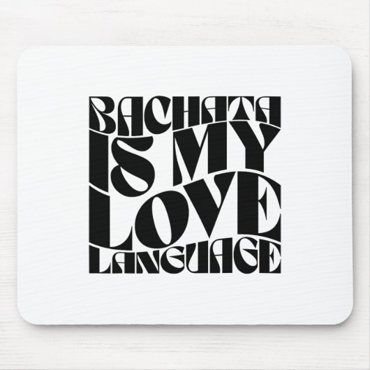 Bachata ist meine Liebe - Bachata Dance Groovy Mousepad (Vorne)
