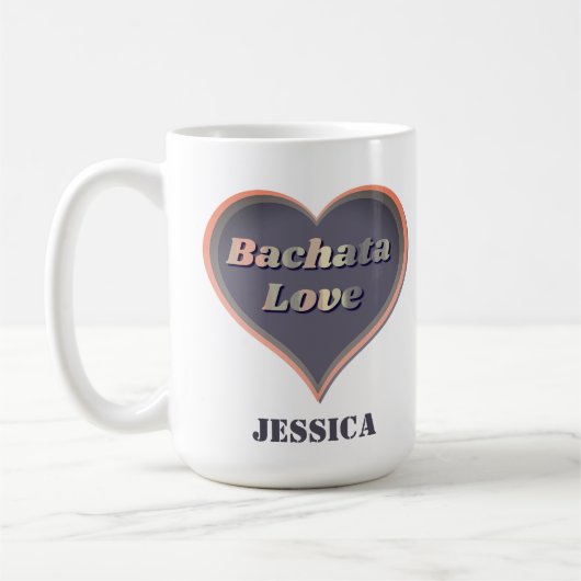 Bachata-Liebe Kaffeetasse (Links)