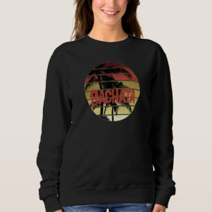 Bachata Palm Sunset Design für einen Tänzer Sweatshirt