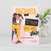 Bachata Party Einladung (Stehend Vorderseite)