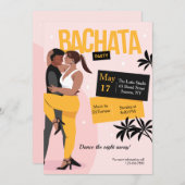 Bachata Party Einladung (Vorne/Hinten)