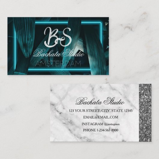 Bachata Visitenkarte (Vorne/Hinten)