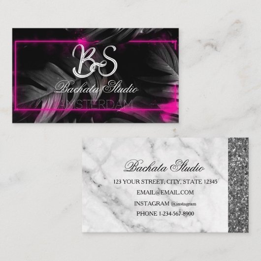 Bachata Visitenkarte (Vorne/Hinten)