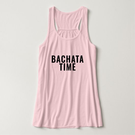 Bachata-Zeit Tank Top (Design Vorderseite)
