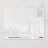 Bachbrücke, neue Großstadt Postkarte (Rückseite)