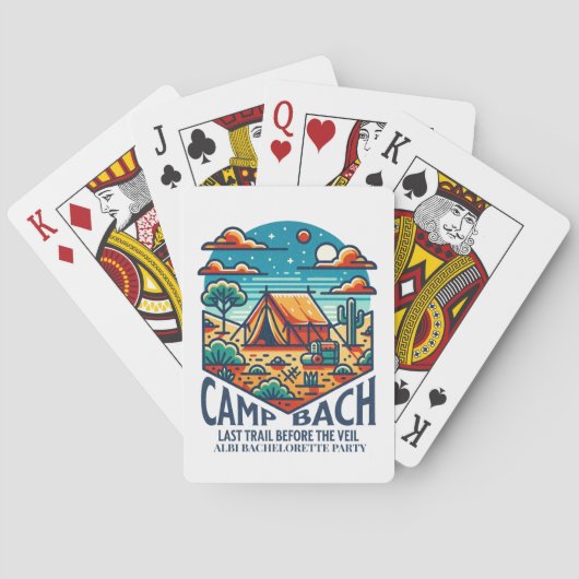 Bachcamp Letzter Pfad Orangenblau Spielkarten (Rückseite)