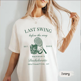 Bache Green letzte Swing vor dem Ring Tennis T-Shirt