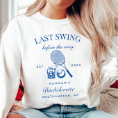 Bache Pink Letzte Swing vor dem Ring Tennis Sweatshirt