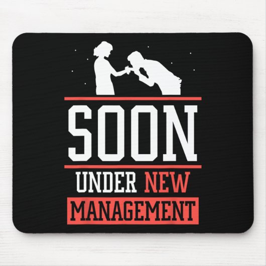 Bachelor Bachelor Bride Par in der neuen Geschäfts Mousepad (Vorne)