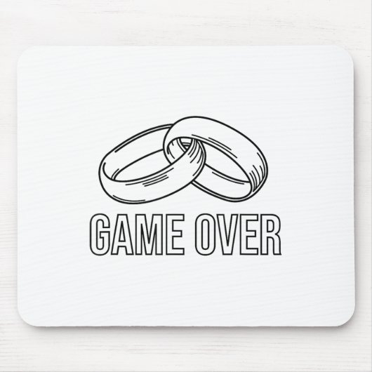 Bachelor Bachelorette Brautparty Bride Groom St Mousepad (Vorne)