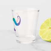 Bachelor/Bachelorette/Wedding Rainbow Mustache 2 Schnapsglas (Rechts)