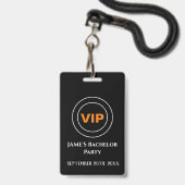 Bachelor Bachelorette Zugangspass VIP Ausweis (Vorderseite mit Lanyard)