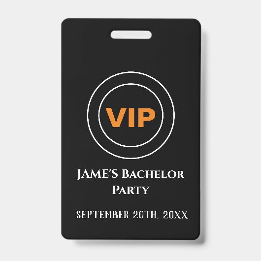 Bachelor Bachelorette Zugangspass VIP Ausweis (Vorderseite)