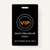 Bachelor Bachelorette Zugangspass VIP Ausweis (Vorderseite)