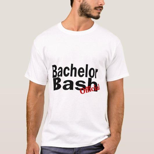 Bachelor Bash (Offiziell) T-Shirt (Vorderseite)
