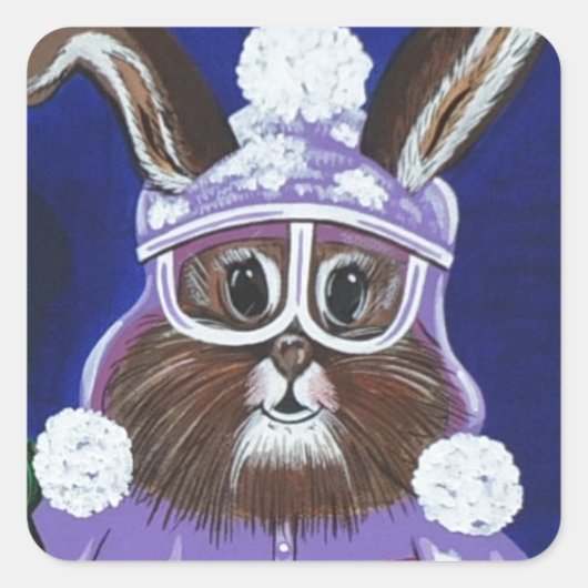 Bachelor Brats Quadratischer Aufkleber (Vorderseite)