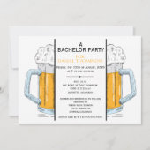 Bachelor Brew Party Einladung (Vorderseite)