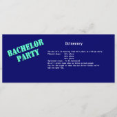 Bachelor Bus Pass Orange Blue Programm (Rückseite)