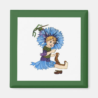 Bachelor Button Magnet