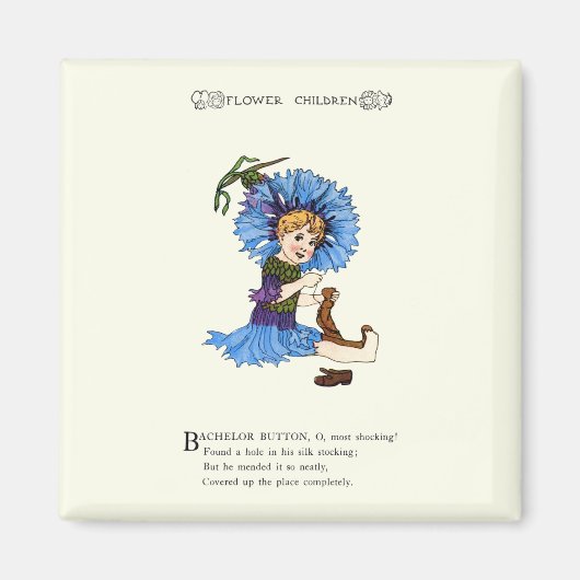 Bachelor Button Magnet (Vorne)