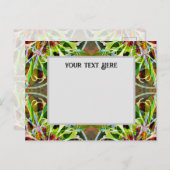 Bachelor Button Postcard Einladungspostkarte (Vorne/Hinten)