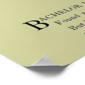 Bachelor Button Poster (Ecke)