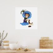 Bachelor Button Poster (Küche)