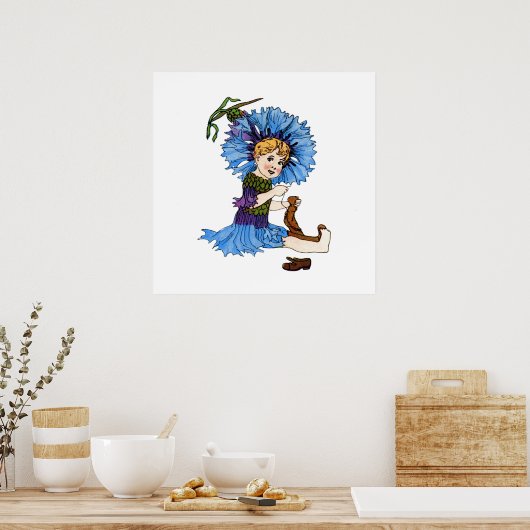 Bachelor Button Poster (Küche)