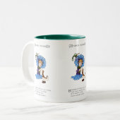 Bachelor Button Zweifarbige Tasse (Vorderseite Links)