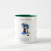 Bachelor Button Zweifarbige Tasse (Mittel)
