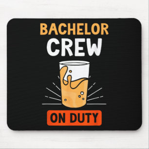 Bachelor-Crew für das Party der "Groom Bridge" Mousepad