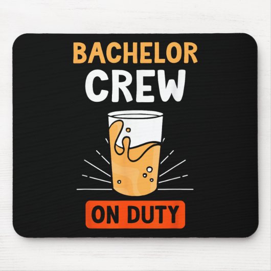 Bachelor-Crew für das Party der "Groom Bridge" Mousepad (Vorne)