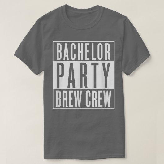 Bachelor Crew T-Shirt (Design vorne)