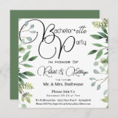 Bachelor+ette Party Foliage Einladung (Vorne/Hinten)