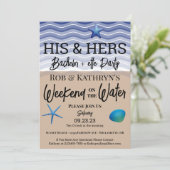 Bachelor+ette Party Wochenende im Valle Verzasca Einladung (Stehend Vorderseite)