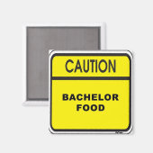 Bachelor Food Magnet (Vorderseite/Rückseite)