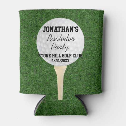 Bachelor Golfing Party oder Birthday Golfing Party Dosenkühler (Vorderseite)