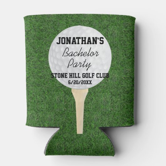 Bachelor Golfing Party oder Birthday Golfing Party Dosenkühler (Rückseite)